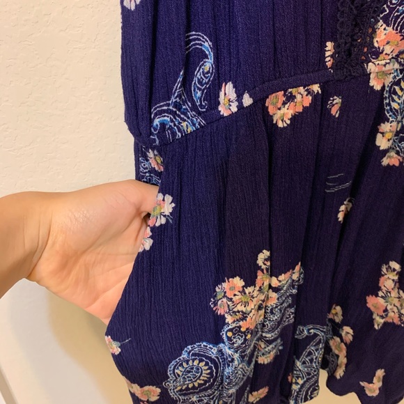 Kendall and Kylie Blue Floral Romper from Pacsun - Picture 5 of 6